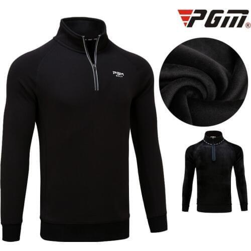 PGM Golf Shirt Mens Long Sleeve Keep Warm Golf Wear Winter Thicken Golf T shirt Outdoor Sport Clothing