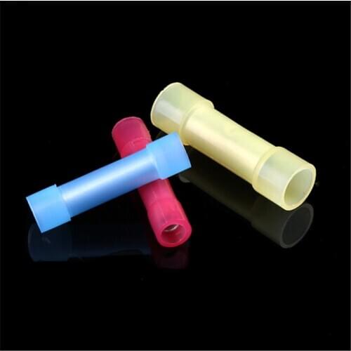 Wire Cable Connectors Nylon Crimp Electrical Wire Terminals Insulated Butt Connectors Splice Terminals