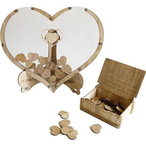 Wedding Guest Book Personalized Heart Frame Wedding Decor Wedding Rustic Guest Book Decoration Wedding Sign In Drop Box