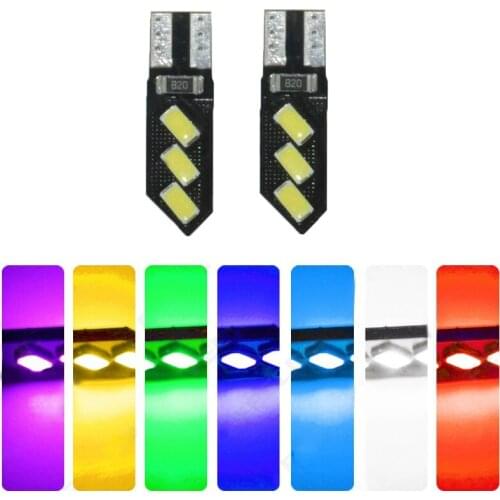 T10 5630 6 LED CanBus License Plate Lights W5W 6 SMD Car Lights ( Pack of 10 )