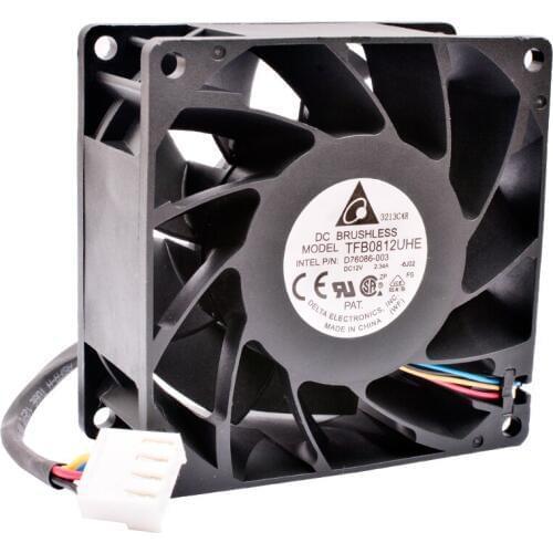 TFB0812UHE 8cm 8038 80x80x38mm 80mm fan DC12V 2.34A INTER PIN: D76086-003 Cooling fan suitable for servers