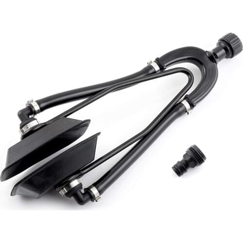 Universal Dual Water Feed Rectangular Muff Motor Flusher for Boats ​new