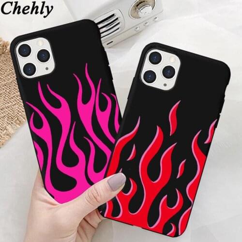 Funny Flame Pint Phone Case for IPhone 6s 7 8 11 12 Plus Pro Mini X XS MAX XR SE Cases Soft Silicone TPU Shell Accessorie Cover