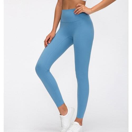 Women Yoga Leggings Naked-Feel Workout Gym Yoga Pants Women Squat Proof High Waist Buttocks Elastic Fitness Tight Sport Leggings