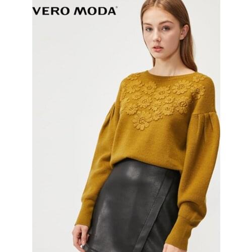 VeroModa Winter Flower Round Neck Sweater Women|319413572