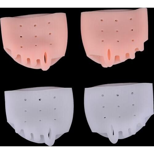 1 Pair Silicone Invisible Shock-absorption Forefoot Insoles For Shoes Cushion Breathable Shoe Insoles Footpad