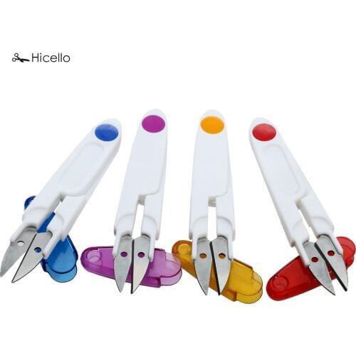 Hicello 1PC Sewing Scissors Snip Thread Cutter Colorful Handle Scissors Cross Stitch DIY Craft Tool Small Yarn Scissors 11.5cm