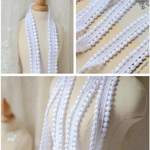 3 Yards Hot Sale New Polyester Embroidered White Lace Ed-ge Trim 2016 High End Home DIY Sewing Craft Wedding Decor 16mm Width
