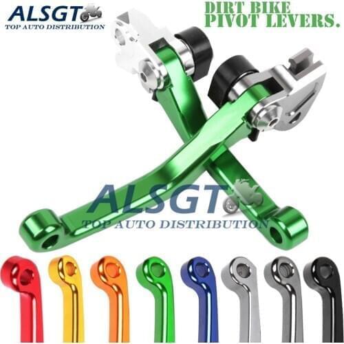 For Kawasaki KLX125,D-TRACKER125 2010 - 2016 2015 2014 Dirt Pit Bike Pivot Brake Clutch Levers Set CNC Purple/Black/Silver/Grey