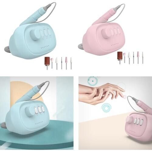 Electric Nail Drill Art Machine Portable Manicure Pedicure Tool Home Kit