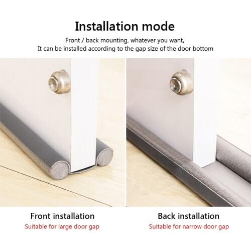 Flexible door bottom sealing strip sound proof noise reduction under door draft stopper dust proof window weather strip