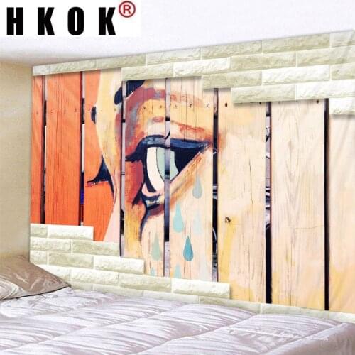 HKOK Eye Geometric Tapestry Wall Hanging Wall Covering Rugs Mural Background Cloth Beach Towel Fabric Yoga Blanket Home Decor