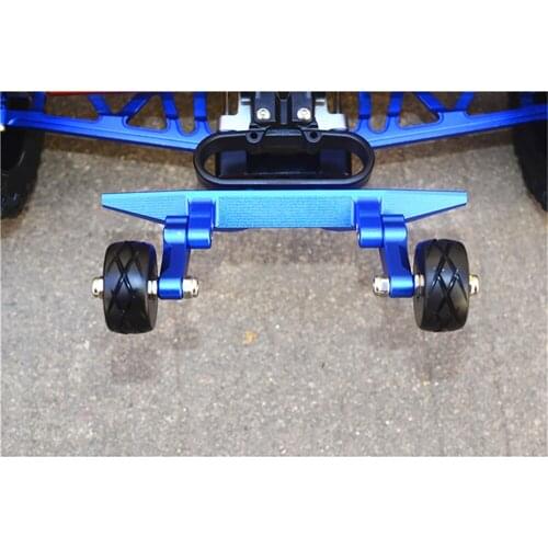 Rear Adjustable Angle Wheelie Rear Anti-rolling Wheel for TRAXXAS RUSLTLER 4X4 VXL 67076-4 RC Crawler Car