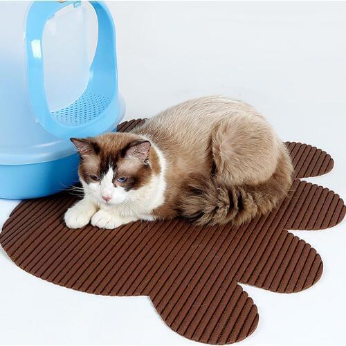PVC Pet Dog Cat Feeding Mat Pad Cute Paw Dish Bowl Feed Place Puppy Bed Blanket Table Mats Easy Wipe Cleaning Pet Products