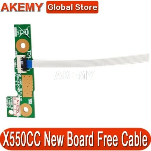 Power Button Board for ASUS X550C A550C X550V Y581C X550CC X552C X550VC X550CL X550CA X550VC X550V Laptop Switch Board W/ Cable