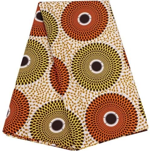 Polyester African Imitation Wax Fabric African Geometric Pattern Double-sided Printed Fbric African Fashion Apparel Fabrics