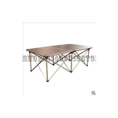 Outdoor Folding Table And Chair Portable Aluminum Alloy Picnic Beach Barbecue Camping Table