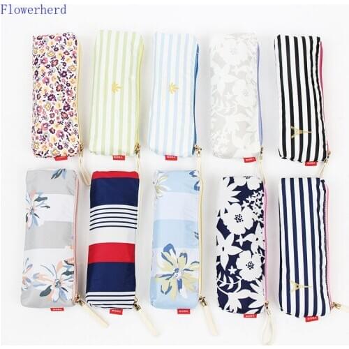 Fresh Sun Umbrella Three Folding Vinyl Sunscreen UV Dual-use Sunny Umbrella Wind Resistant Folding Umbrella Men Women Gift