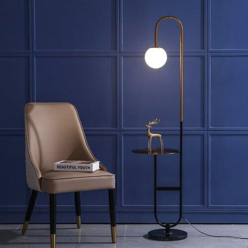 Nordic Design Modern Brushed Gold Matt Black LED Tall Floor Lamp Living Room Beauty Salon Standing Lamp