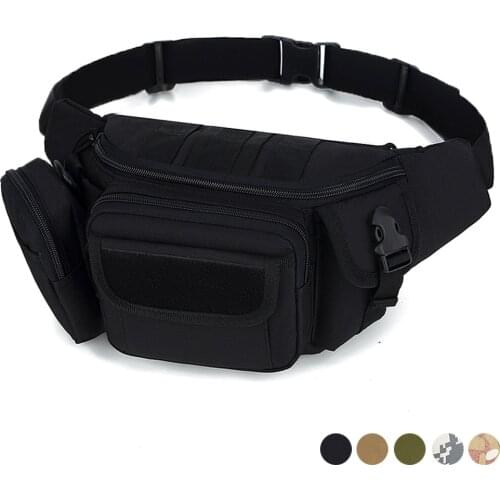 Tactical Waist Bag Military Fanny Pack Outdoor Multi-pocket Belt Pouch Hunting Bags Concealed Pocket Fishing Camping Hiking