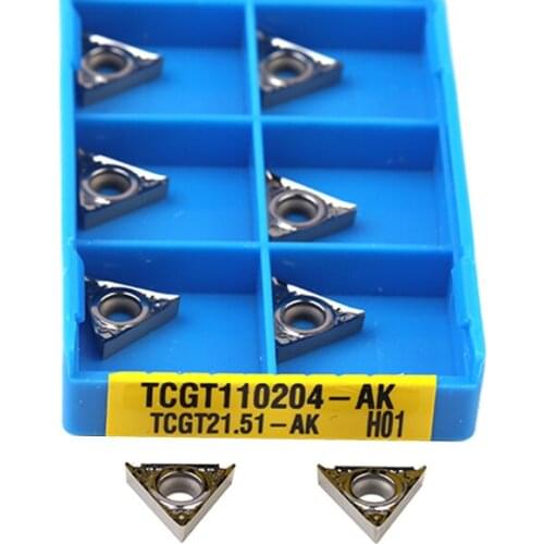TCGT110204-AK H01 TCGT110208-AK H01 Carbide Insert Cutting Tools TCGT110202-AK H01 CNC Lathe Aluminum Turning Tool Cutting Blade