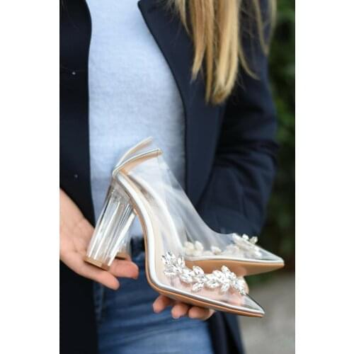 Women Silver High-Heeled Shoes