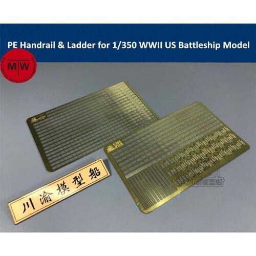 1/350 Scale Photo-Etched PE Handrail & Ladder for WWII US Battleship Model Kit TMW00004(2pcs/set)