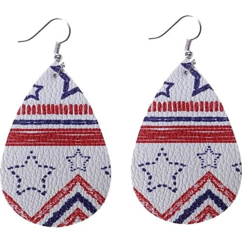 1 Pair Teardrop Leather Earrings Petal Drop Earrings Antique Lightweight PU Leather Earrings for Women Girls