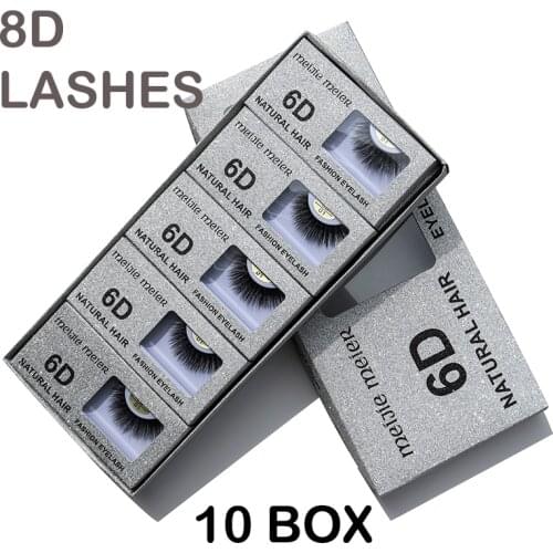 10 pairs False Eyelashes 8D Mink Eyelashes Natural Dramatic Volume Mink Lashes Extension Mink Eyelashes Fake