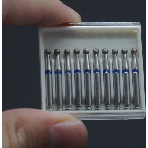 10/Pcs Dental Tools Diamond Polisher Drill Burs Shank Handpiece Polisher Low Speed Bur Dentistry Supplies RA 2.35mm