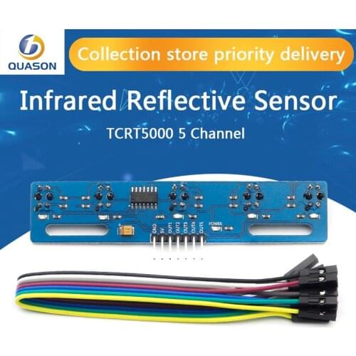 5 Channel Infrared Reflective Sensor TCRT5000 IR Photoelectric Switch Barrier Line Track Module Obstacle Avoidance Sensor