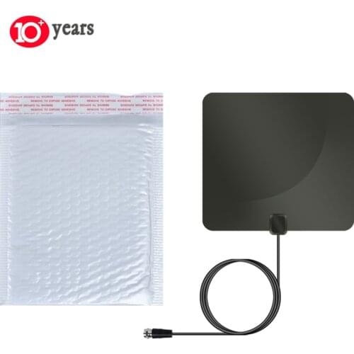4K Ultra Flat Clear Indoor HDTV Antenna Digital HD TV Aerial High Gain Booster Signal Capture For VHF UHF DVB Freeview Universal