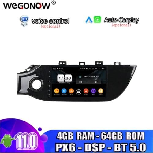 DSP IPS 9''Android10 octa core 4GB 64GB Car Audio video for Kia K2 RIO 2017 2018 Car Stereo Radio GPS navi map Bluetooth5.0