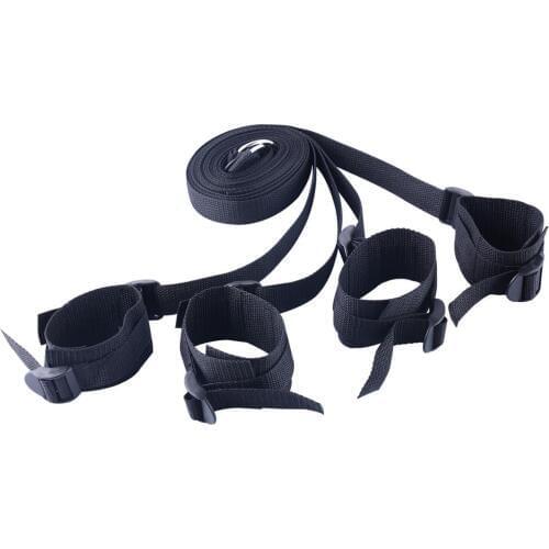 Bed Bondage Flirting Adult Products Sex Toys for Couples SM Game Nylon Handcuffs Ankle Restraint Erotic Bandage Restraint Tool