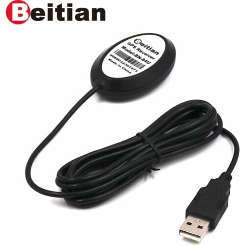BEITIAN G-MOUSE,5.0V supply voltage,2.0M USB connector,USB GNSS GPS GLONASS receiver,better than BU-353S4,BN-84U