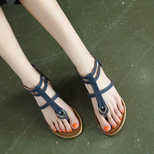 Bohemia Women Wedge Flip Flop Sandals Gladiator Shoes Ethnic Casual Wedge Women Sandalias Mujer Summer Shoes Leather