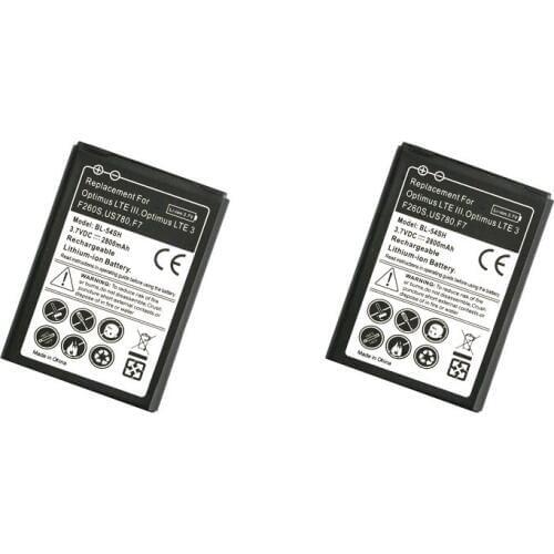 Ciszean 2pcs/lot 2800mAh BL-54SH BL 54SH BL54SH Replacement Battery For LG Optimus LTE III Optimus LTE 3 F260S /K/L F260 US780