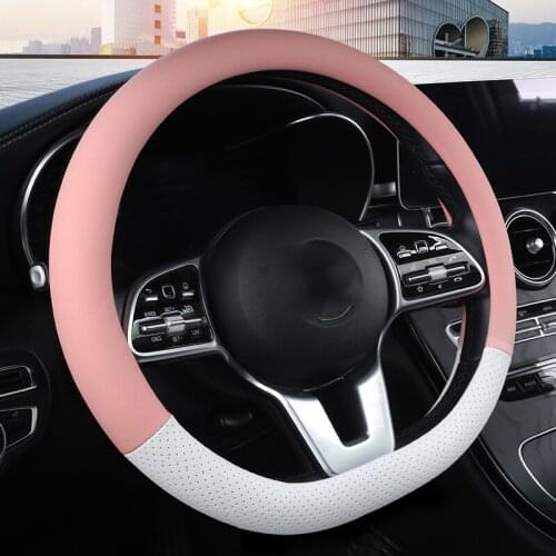 D Shape Car Steering Wheel Cover PU Leather For Nissan Qashqai J11 Nissan X-trail T32 Golf 7 Tiguan 2019 2020 Kia Optima K5 2021