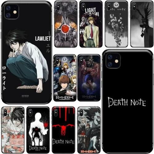 Death Note Ryuk kira anime Phone Case for iPhone 11 12 pro XS MAX 8 7 6 6S Plus X 5S SE 2020 XR Luxury brand shell funda coque