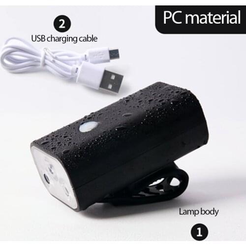 Night Riding Flashlight 3T6 Lamp Beads 4 Gear Strong Light MTB Bicycle Light Usb Rechargeable Outdoor Cycling Bike Accessories