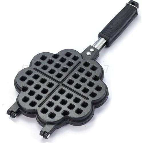 Waffle Bake Mold Kitchen Gas Non-Stick Waffle Maker Pan Mould Mold Press Plate Waffle Iron Baking Tools