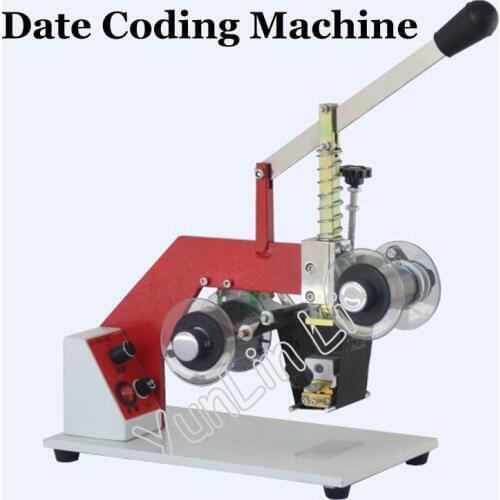 Hot Stamping Machine Ribbon Tape Date Printer Code,Color Hot Foil Stamping Machine Lot Number Embosser Foil