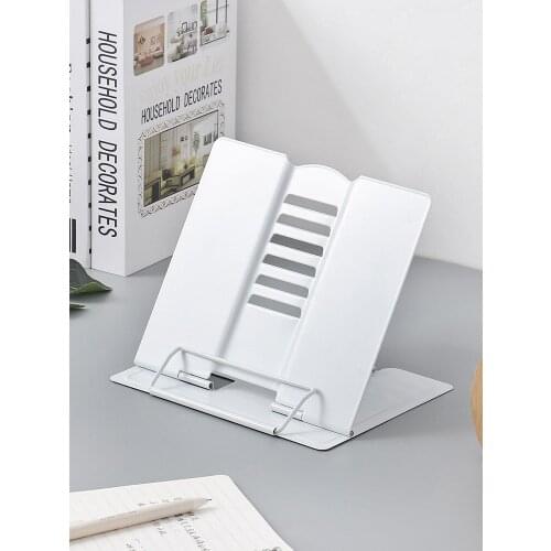 Nordic Home Metal Wrought Iron Reading Rack Multifunctional Desktop Reading Fixed Bracket Childrens Tablet PC Reading Shelf