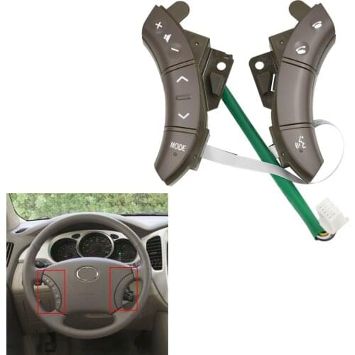 Gray Color Steering Wheel Controls Switch Button 84247-58010-C0 For Toyota Highlander Land Cruiser Camry Sequoia Tundra GX470