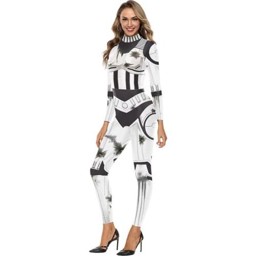 Cosplay Costume 3D Digital Print Stretch Tight Jumpsuits Halloween Suit for Adults Women Carnival Party Costume Brand New Style