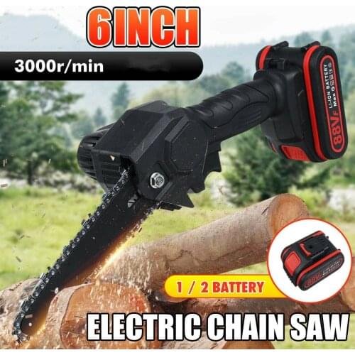 6in Mini Pruning Saw Electric Chainsaws Removable For Fruit Tree Garden Household Trimming With Battery One Charge One-Handed