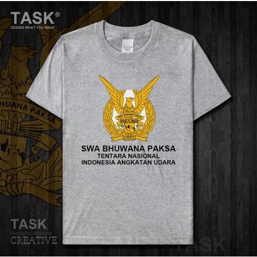 Air Force Indonesia IDN ID country mens t shirt new Tops Short sleeve clothes casual jerseys summer Army Tactical Military 01