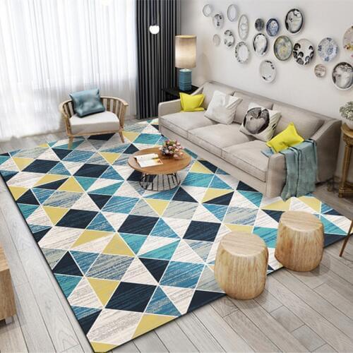 Nordic Geometric Carpets For Living Room Modern Home Bedroom Carpet Sofa Coffee Table Rug Study Room Floor Mat Office Area Rugs