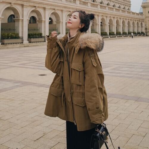 2020 new cotton coat Korean version loose ins plus velvet thick winter short coat to overcome