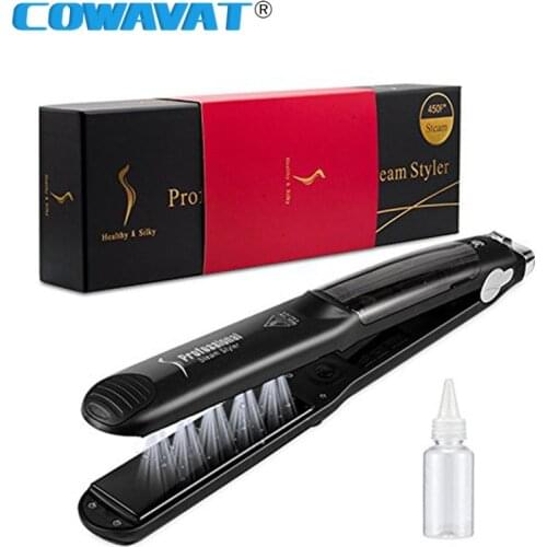 Steam Hair Straightener Ceramic Vapor Hair Flat Iron Professional Seam Hair Straightening Iron Curler Steamer Hair Styling Tool